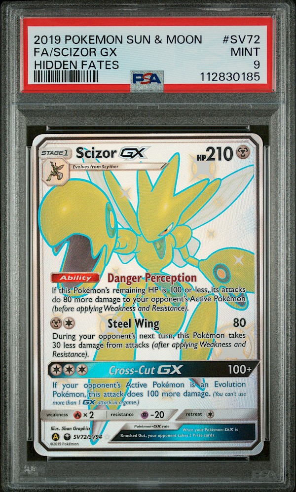 Scizor GX (PSA 9) - SV72/SV94 (Hidden Fates)