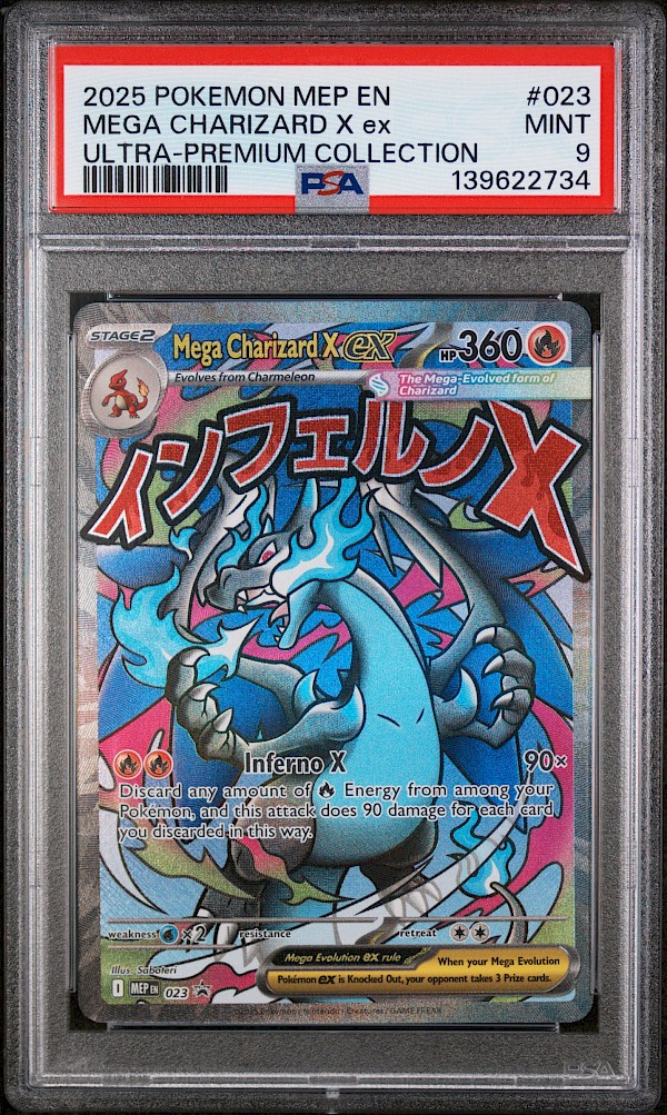 Mega Charizard X EX (PSA 9) - 023 (Mega Evolution Promos)