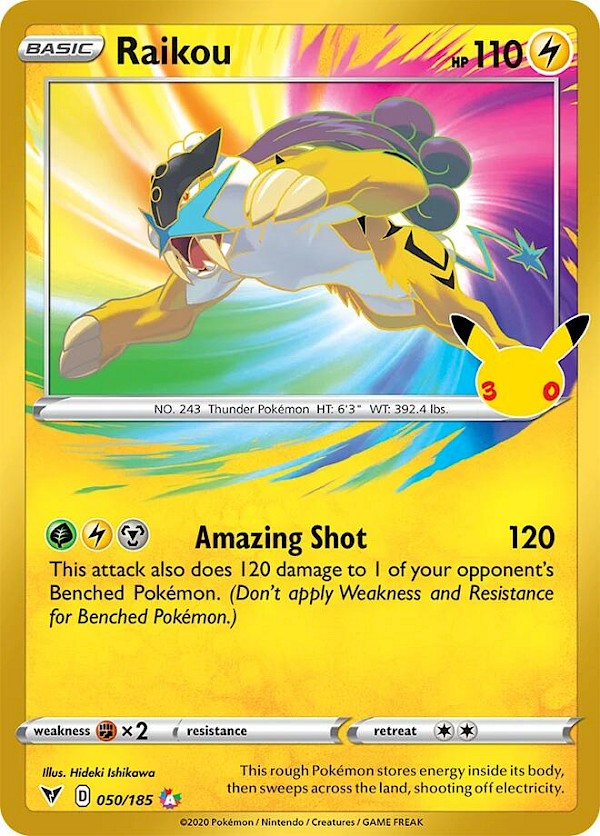 Raikou - 050/185 (30th Celebration: Classic Collection)