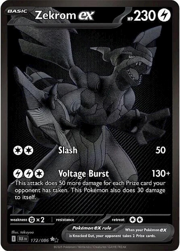 Zekrom EX - 172/086 (Black Bolt)
