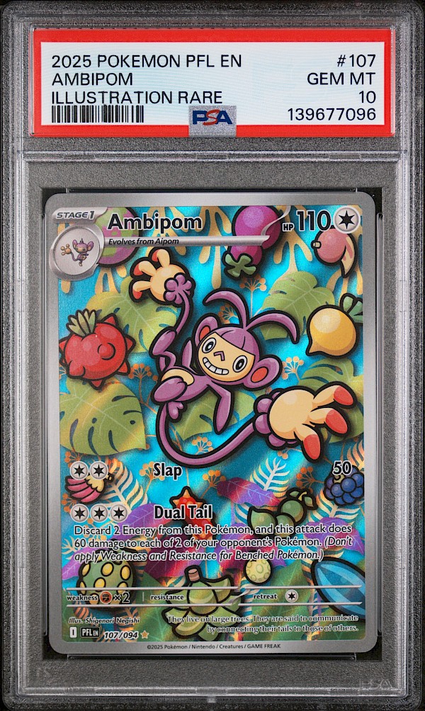 Ambipom (PSA 10) - 107/094 (Phantasmal Flames)