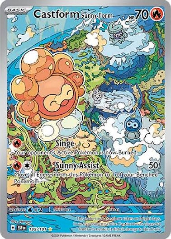 Castform Sunny Form - 195/191 (Surging Sparks)