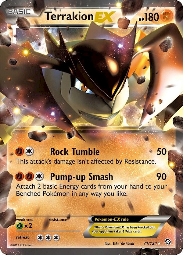 Terrakion EX - 71/124 (Dragons Exalted)