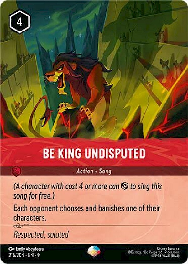 Be King Undisputed (216/204 EN 9) - Fabled