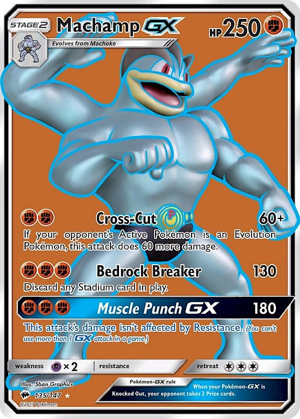 Machamp GX (Full Art) - 135/147 (Burning Shadows)