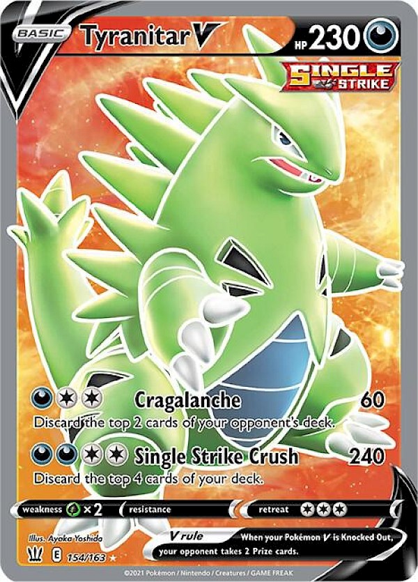 Tyranitar V (Full Art) - 154/163 (Battle Styles)