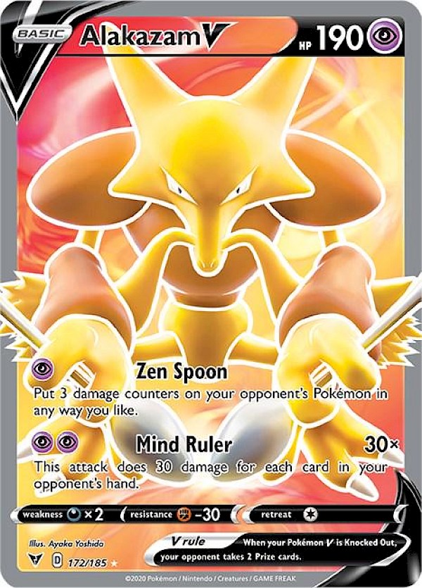 Alakazam V - 172/185 (Vivid Voltage)