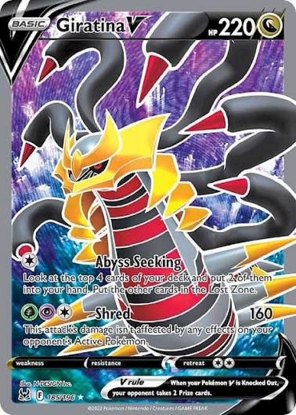 Giratina V (Full Art) - 185/196 (Lost Origin)