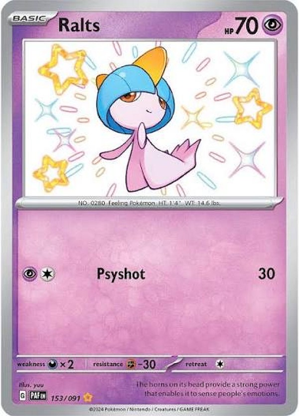 Ralts - 153/091 (Paldean Fates)