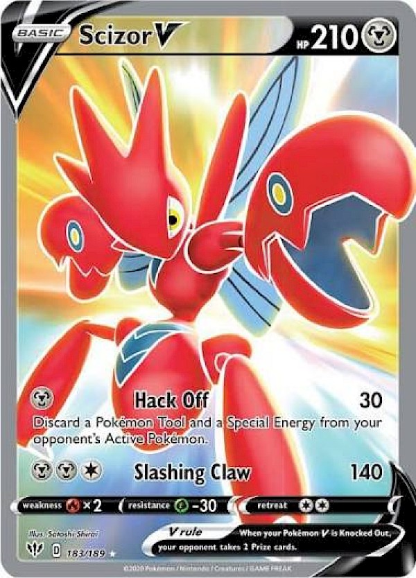 Scizor V (Full Art) - 183/189 (Darkness Ablaze)