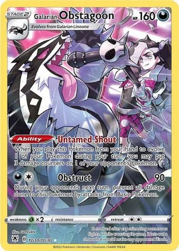 Galarian Obstagoon - TG10/TG30 (Astral Radiance Trainer Gallery)