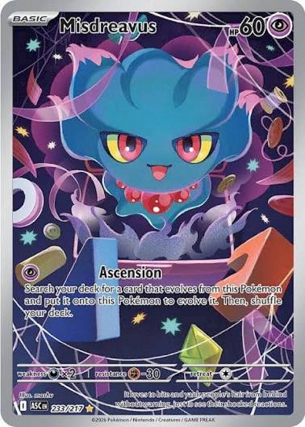 Misdreavus - 233/217 (Ascended Heroes)