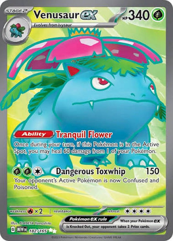 Venusaur EX - 182/165 (Pok&egrave;mon 151)