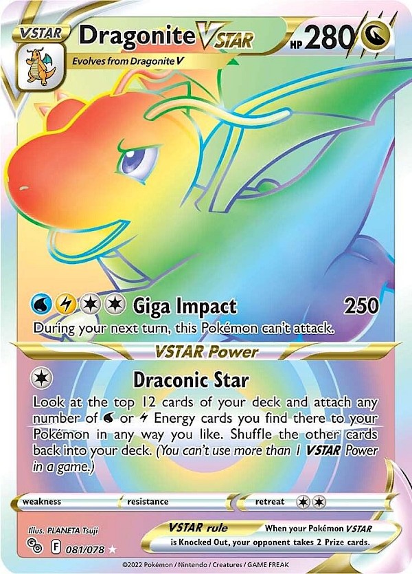 Dragonite VSTAR (Secret) - 081/078 (Pok&egrave;mon Go)