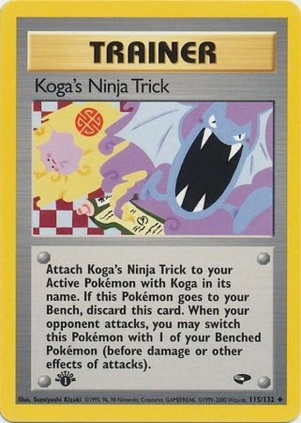 Koga's Ninja Trick (First Edition) - 115/132 (Gym Challenge)