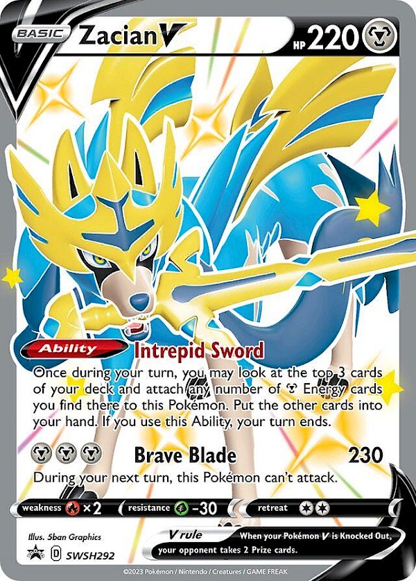 Zacian V (Shiny) - SWSH292 (Sword & Shield Promo)