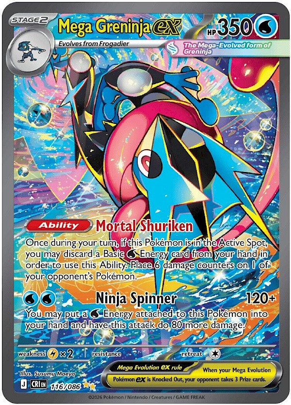 Mega Greninja EX - 116/086 (Chaos Rising)