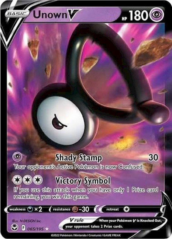 Unown V - 065/195 (Silver Tempest)