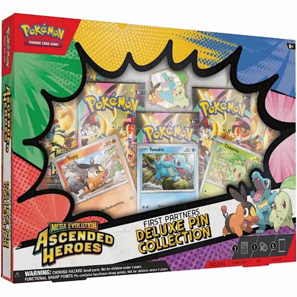 Pok&eacute;mon: Ascended Heroes First Partners Deluxe Pin Collection