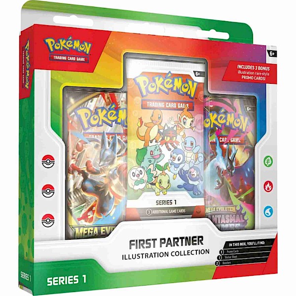 Pok&eacute;mon: First Partner Illustration Collection - Series 1