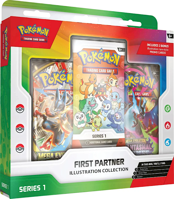 Pok&eacute;mon: First Partner Illustration Collection - Series 1