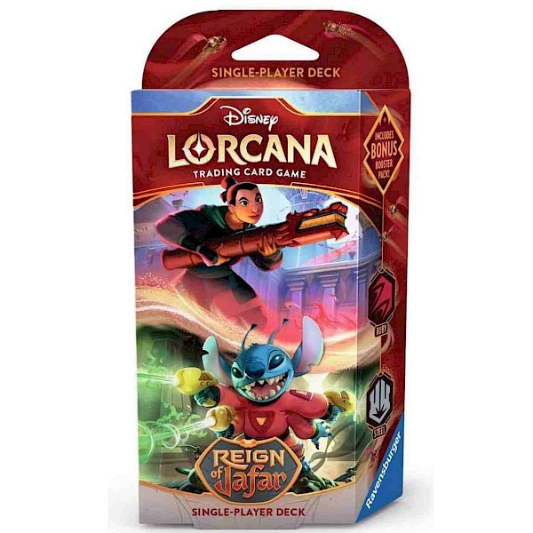 Lorcana Trading Card Game: Reign of Jafar Starter Deck- Ruby and Steel