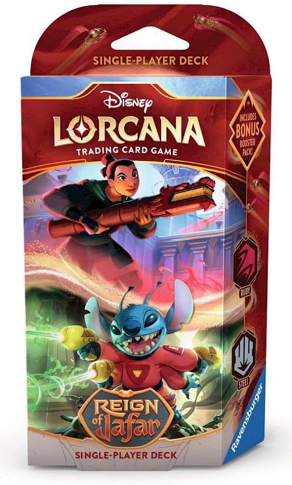 Lorcana Trading Card Game: Reign of Jafar Starter Deck- Ruby and Steel