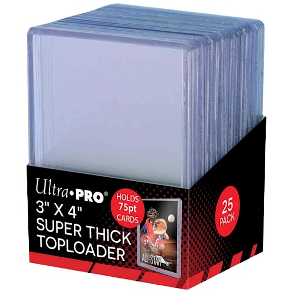 Ultra pro: 3&rdquo;x4&rdquo; Super Thick Toploader (75pt)