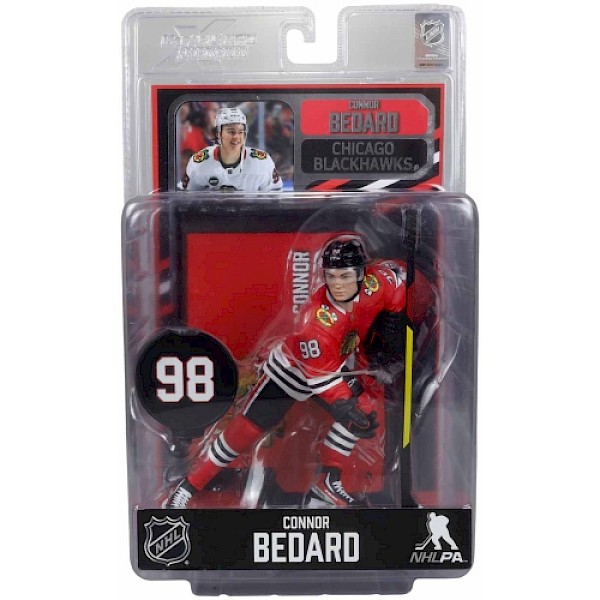 NHL SportsPicks Chicago Blackhawks Connor Bedard 2 7-Inch Scale Posed Figure
