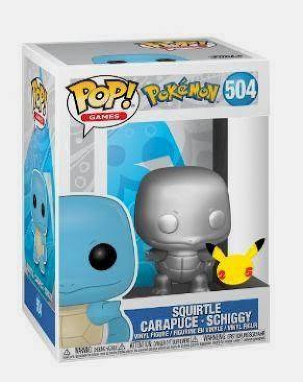 Funko Pop! Games: Pokemon - Squirtle (Silver Metallic) Vinyl Figure