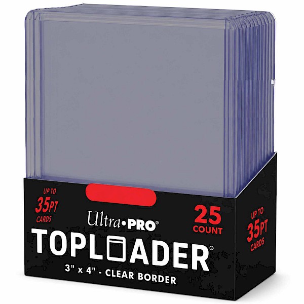 Ultra PRO: Toploader 3" x 4" Clear Standard Size (35pt)