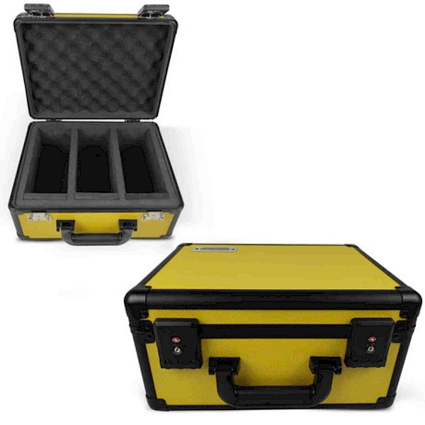 Evoretro: Graded Card Case - 3 Rows (Yellow)
