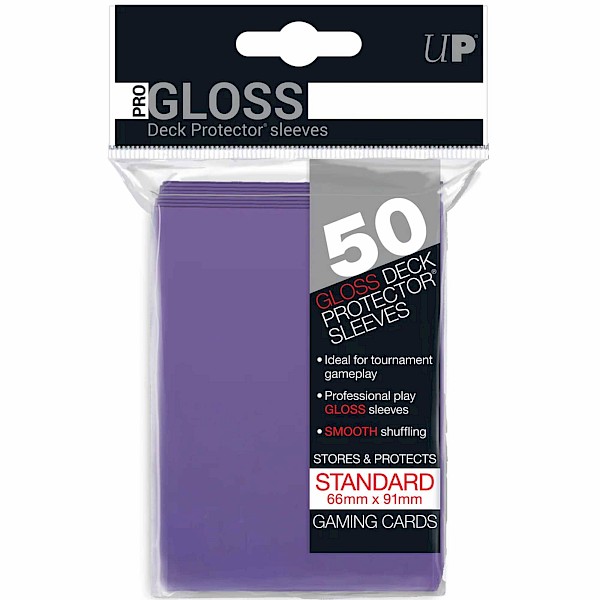 UltraPro: 50ct Standard Deck Protector Sleeves (Purple)