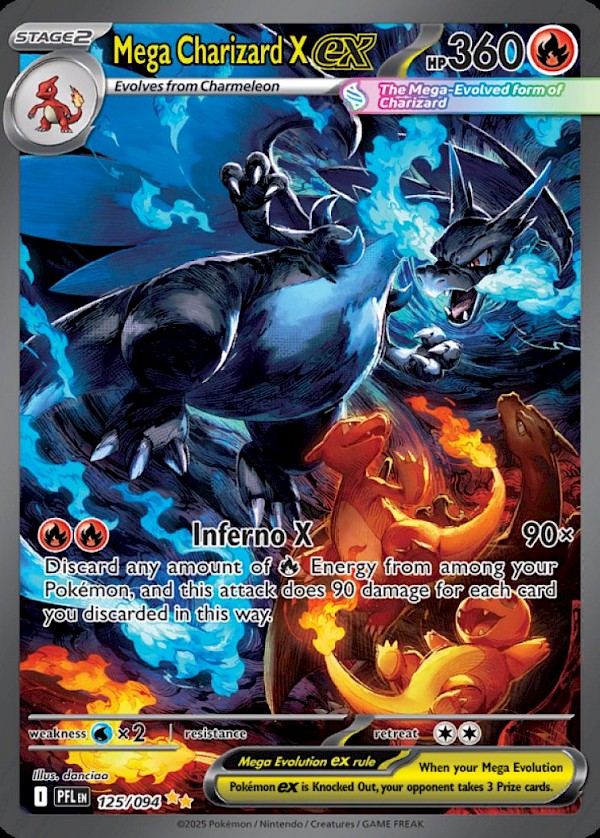 Mega Charizard X EX - 125/094 (Phantasmal Flames)