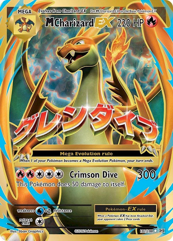 M Charizard EX (Full Art) - 101/108 (Evolutions)