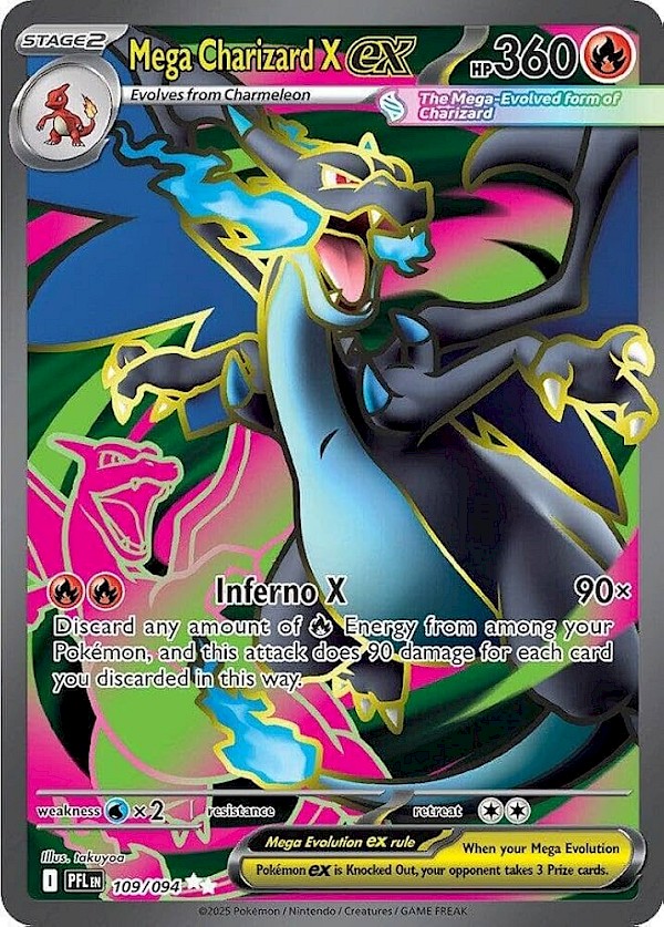 Mega Charizard X EX - 109/094 (Phantasmal Flames)