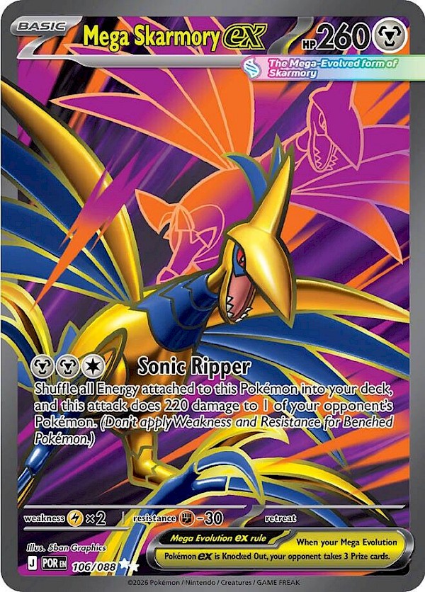 Mega Skarmory EX - 106/088 (Perfect Order)
