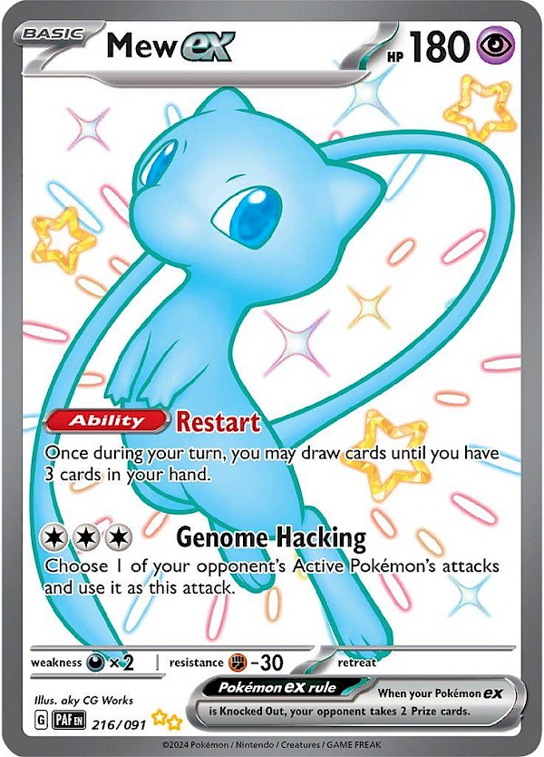 Mew EX - 216/091 (Paldean Fates)