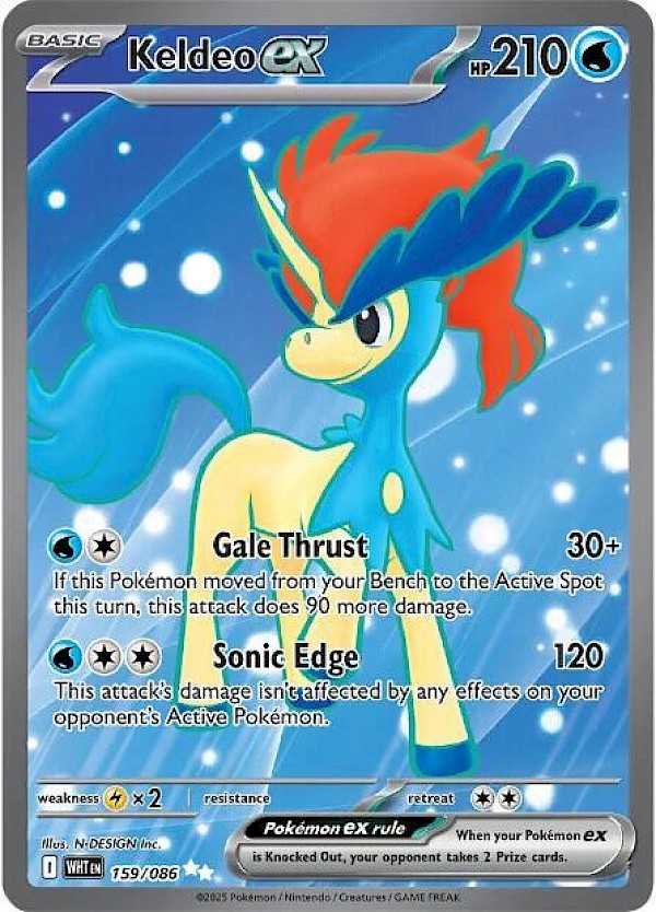 Keldeo Ex - 159/086 (White Flare)