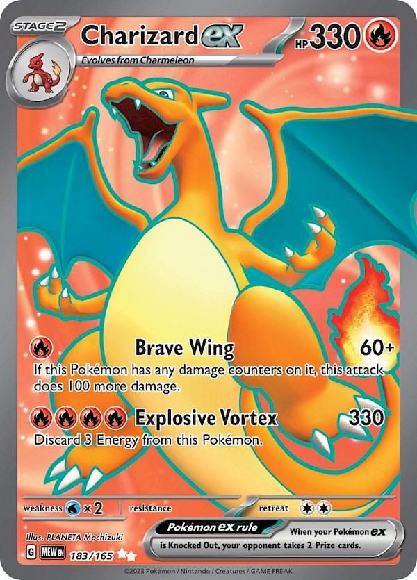 Charizard EX - 183/165 (Pok&eacute;mon 151)