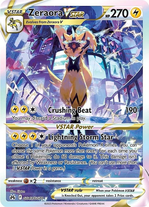 Zeraora VSTAR - GG43/GG70 (Crown Zenith: Galarian Gallery)