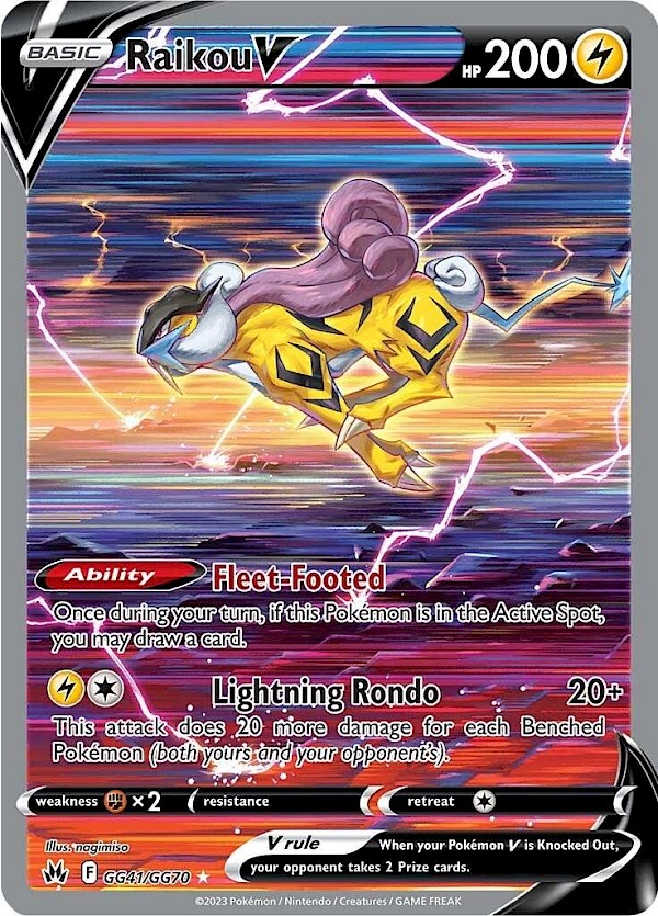 Raikou V - GG41/GG70 (Crown Zenith: Galarian Gallery)
