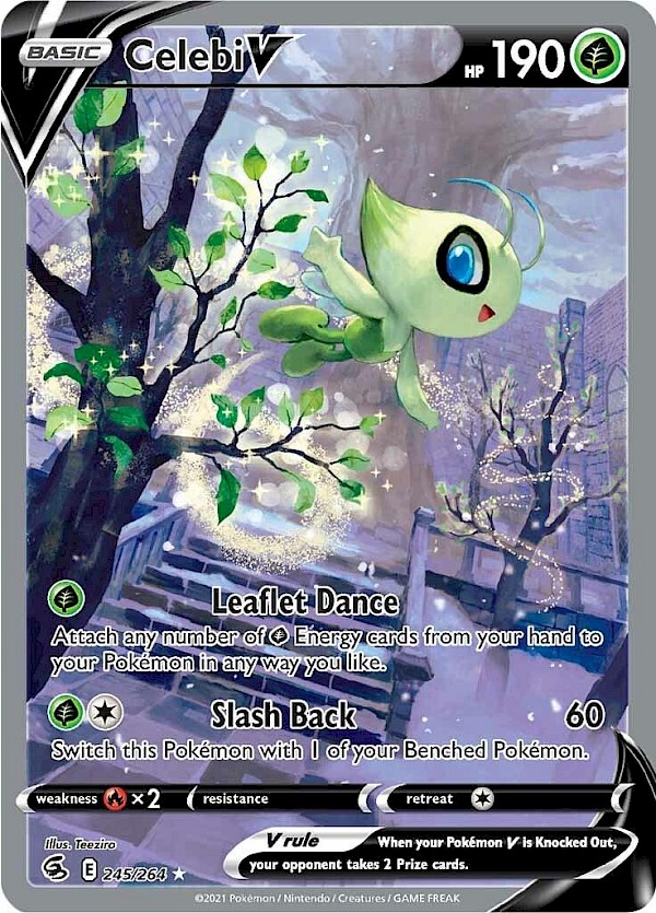 Celebi V (Alternate Full Art) - 245/264 (Fusion Strike)