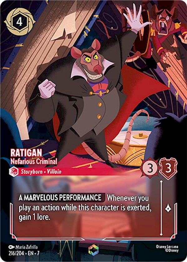 Ratigan - Nefarious Criminal (216/204 EN 7) - Archazia's Island