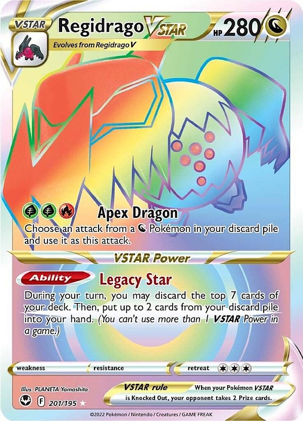 Regidrago VSTAR (Secret) - 201/195 (Silver Tempest)