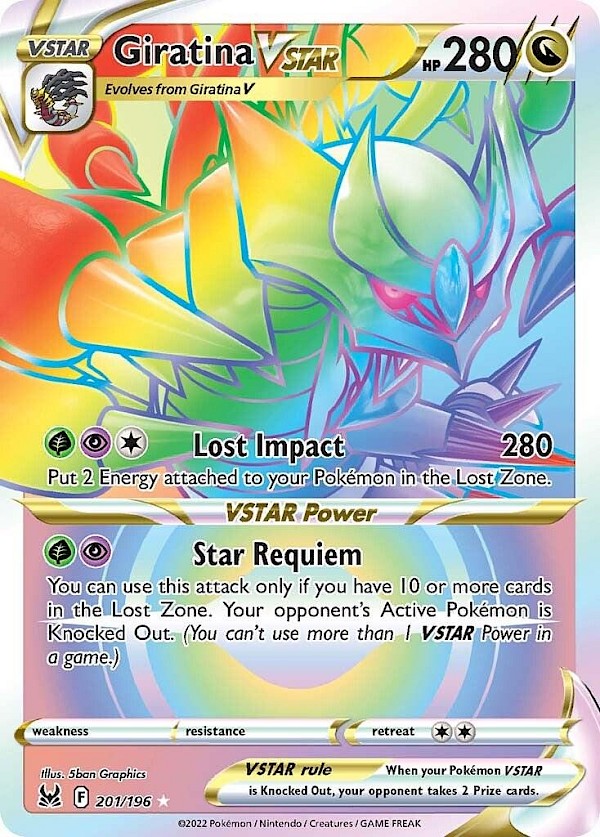 Giratina VSTAR (Secret) - 201/196 (Lost Origin)