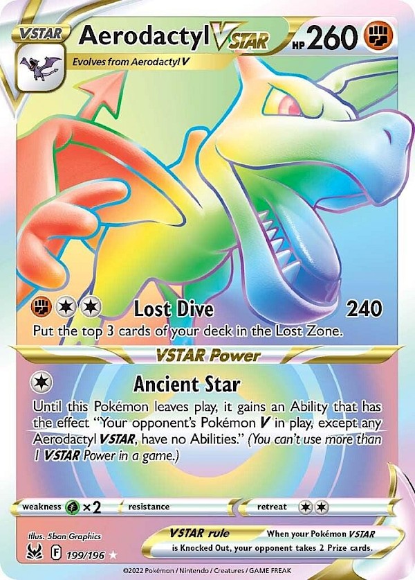 Aerodactyl VSTAR (Secret) - 199/196 (Lost Origin)