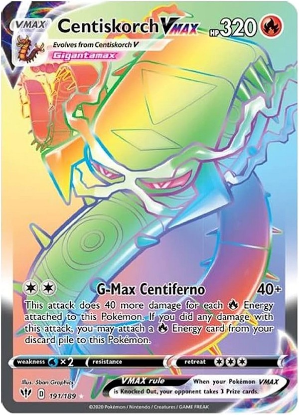 Centiskorch VMAX (Secret) - 191/189 (Darkness Ablaze)