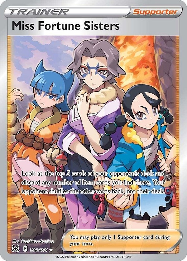 Miss Fortune Sisters (Full Art) - 194/196 (Lost Origin)