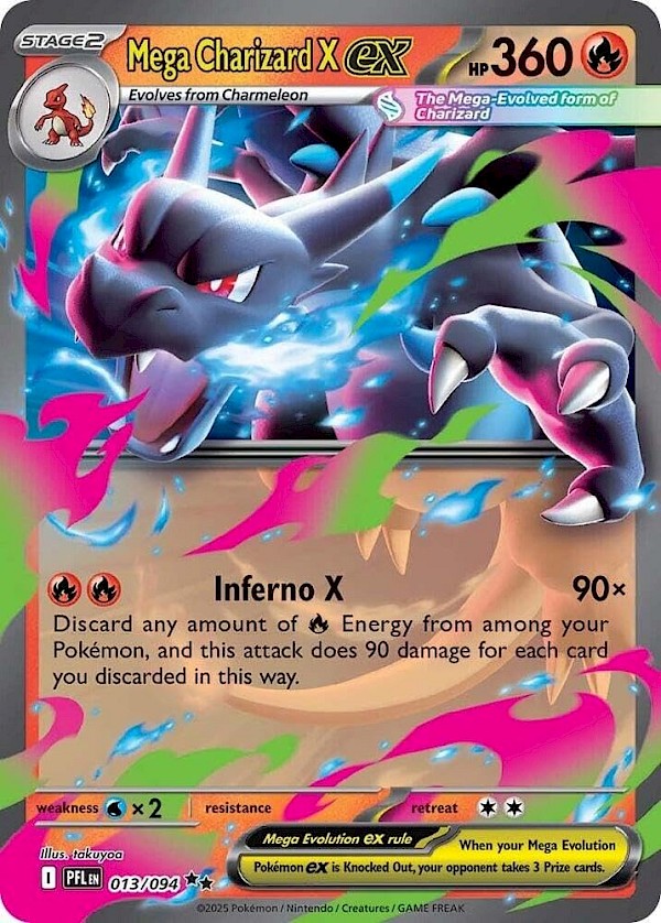 Mega Charizard X EX - 013/094 (Phantasmal Flames)